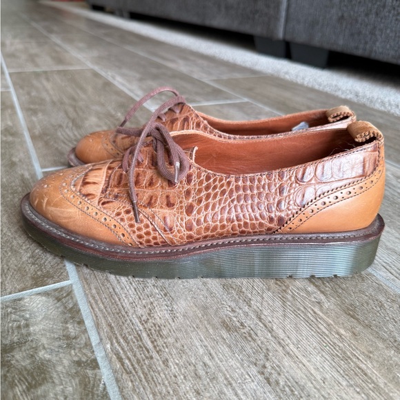 Dr Martens Made in England Brown Leather Oxford Kiltie US 8 - Picture 3 of 16